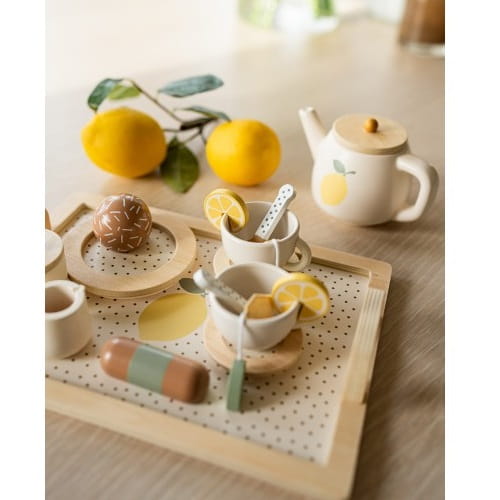 Drewniany serwis do herbaty cytryna Jabadabado 5