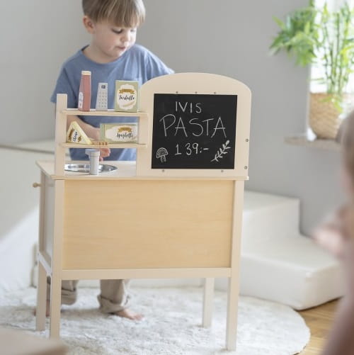 Kuchnia drewniana dla dzieci kremowa Jabadabado 3
