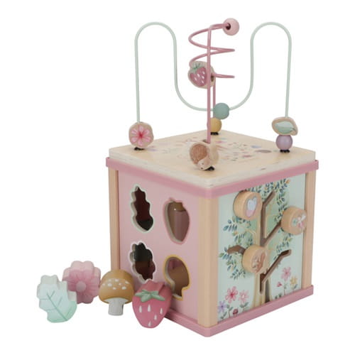 Kostka edukacyjna różowa Fairy Garden aktywizująca Little Dutch  6
