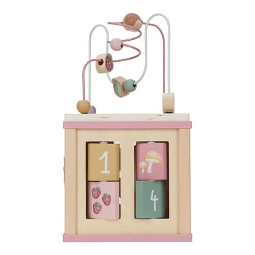 Kostka edukacyjna różowa Fairy Garden aktywizująca Little Dutch  7
