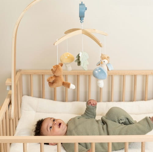 Karuzela do łóżeczka Forest Friends drewniana dla chłopca Little Dutch  1