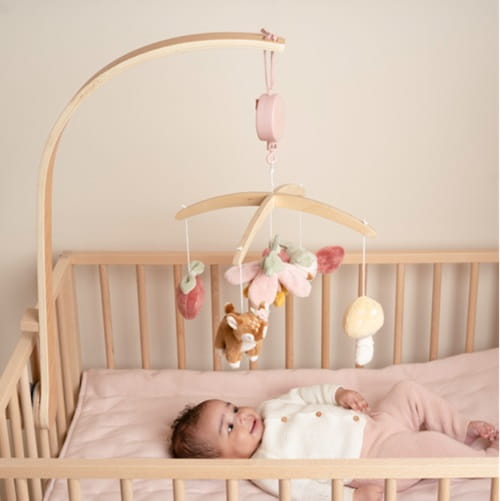 Karuzela do łóżeczka Fairy Garden drewniana dla dziewczynki Little Dutch