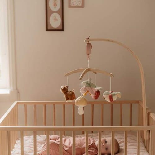 Karuzela do łóżeczka Fairy Garden drewniana dla dziewczynki Little Dutch 8