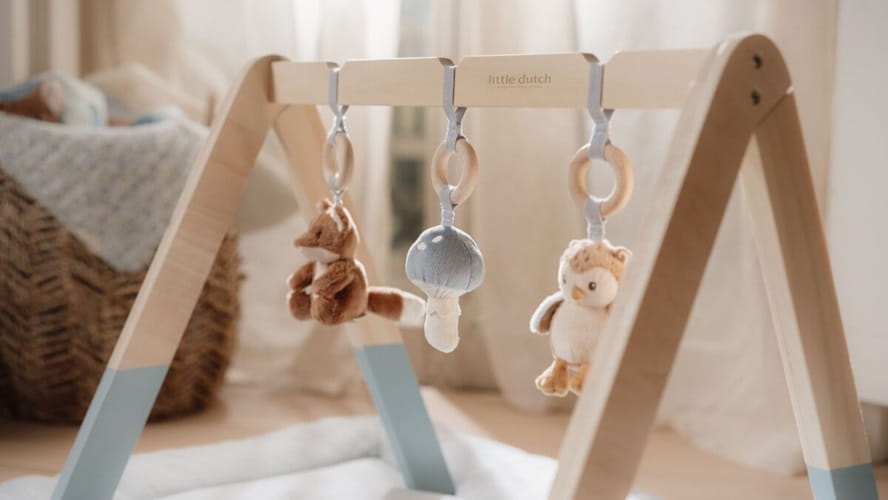 Baby gym stojak pałąk dla chłopca Forest Friends Little Dutch 6