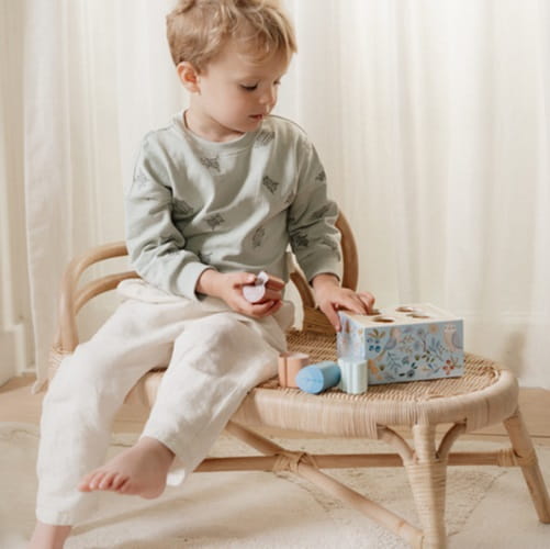 Sorter niebieski Forest Friends drewniany Little Dutch 3