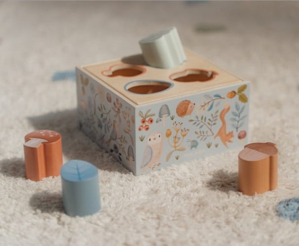 Sorter niebieski Forest Friends drewniany Little Dutch 5