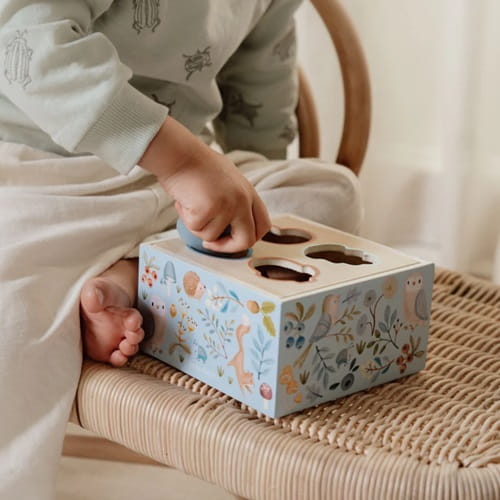 Sorter niebieski Forest Friends drewniany Little Dutch