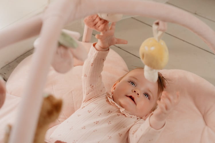 Mata aktywizująca z pałąkiem różowa Fairy Garden Little Dutch 4