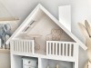 Bambooko duży drewniany domek dla lalek z tarasem 2