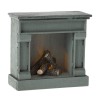 Maileg kominek dla myszek fireplace blue 1