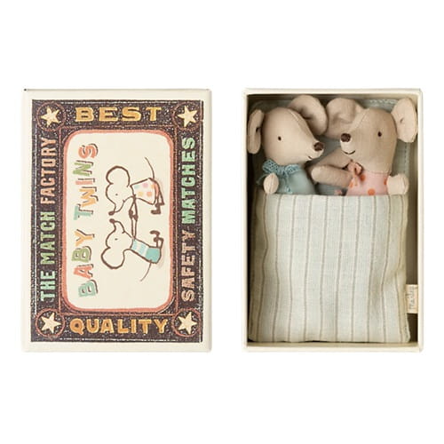 Maileg Myszki Bliźniaki w pudełku Baby mice Twins 2025