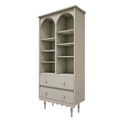 Regał wysoki dziecięcy Babushka oliwka