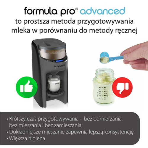 Baby Brezza ekspres do mleka Formula Pro Advanced Charcoal  6