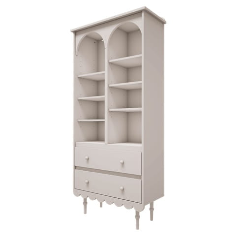 Regał wysoki dziecięcy Babushka biały 1