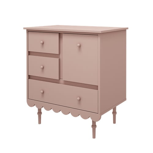 Komoda Babushka róż niska - dziecięca 1