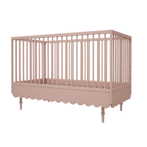 Łóżeczko Babushka 70x140 cm i tapczanik 2w1 róż