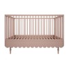 Łóżeczko Babushka 70x140 cm i tapczanik 2w1 róż 1