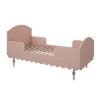 Łóżeczko Babushka 70x140 cm i tapczanik 2w1 róż 5