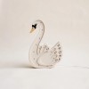 Drewniana Lampka Łabędź dla dzieci - biały