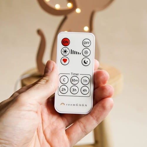 Drewniana Lampka Łabędź dla dzieci - pilot do lampy