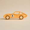Drewniana Lampka Auto dla dzieci - żółty