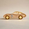 Drewniana Lampka Auto dla dzieci - brazowy
