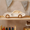 Drewniana Lampka Auto dla dzieci - biały
