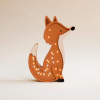 Drewniana Lampka Lisek dla dzieci rudy