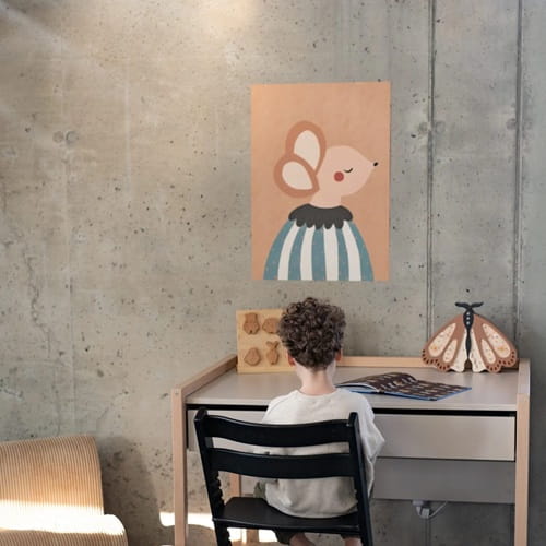 Drewniana Lampka Ćma dla dzieci brązowa