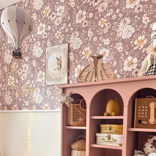 Drewniana Lampka Ćma dla dzieci kremowa