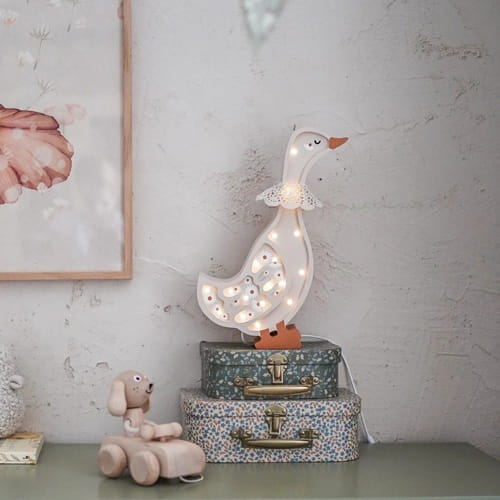 Drewniana Lampka Kaczka dla dzieci