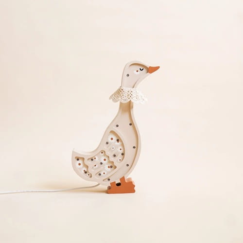 Drewniana Lampka Kaczka dla dzieci 3
