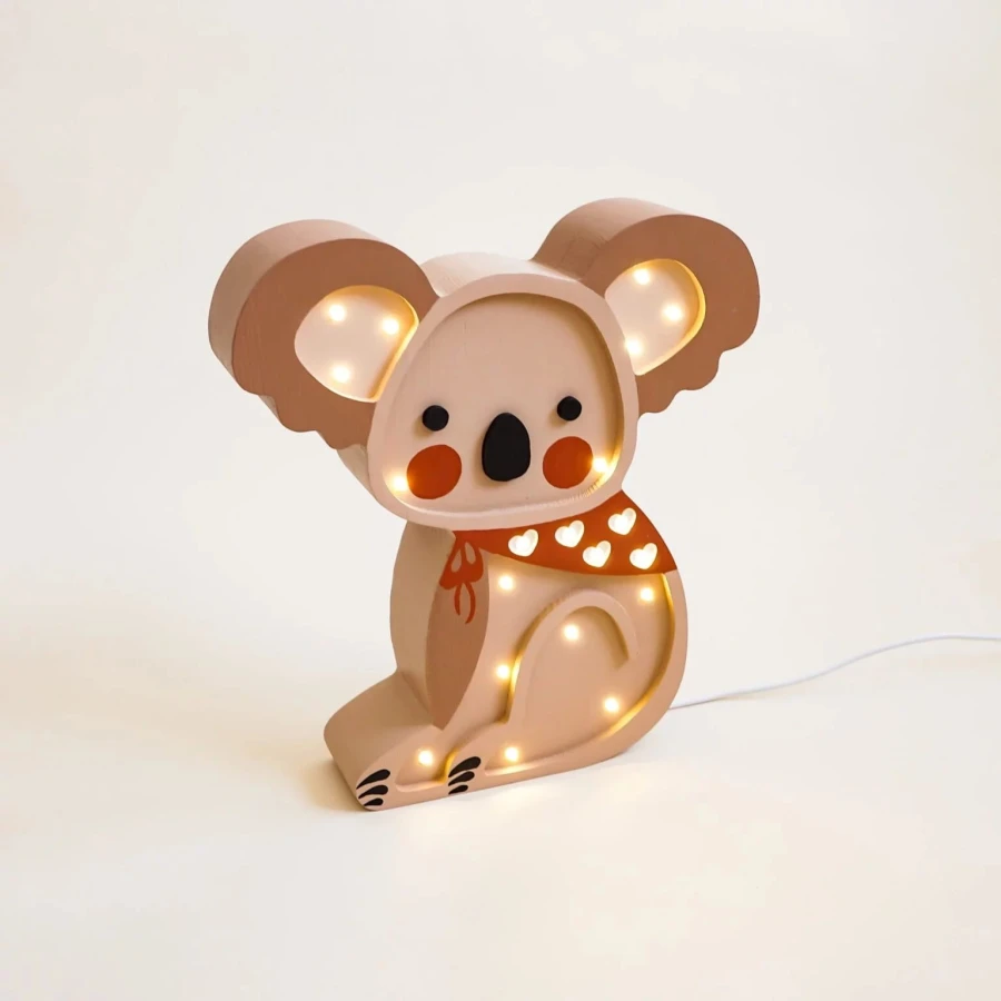 Drewniana Lampka Koala dla dzieci 4
