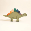 Drewniana Lampka Dinozaur Stegozaur dla dzieci 4