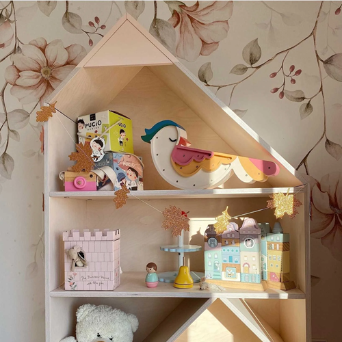 Drewniana Lampka Ptaszek dla dzieci 1