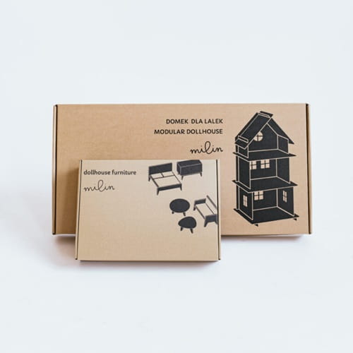 Drewniany domek dla lalek / myszek Vintage Flower 8