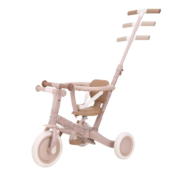 Rowerek trójkołowy biegowy 4w1 z rączką Fairy Floral Little Dutch 14