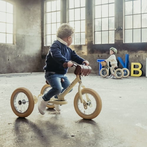 Rowerek trójkołowy biegowy 2w1 kremowy matowy Trybike 9