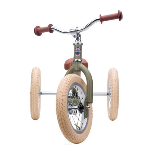 Rowerek trójkołowy biegowy 2w1 zielony matowy Trybike 10