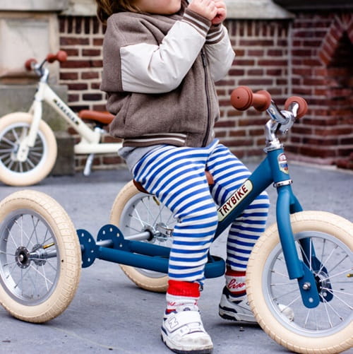 Rowerek trójkołowy biegowy 2w1 niebieski matowy Trybike 8