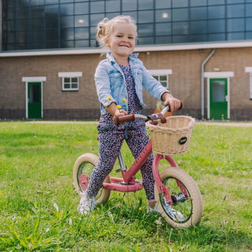 Rowerek trójkołowy biegowy 2w1 różowy matowy Trybike  6