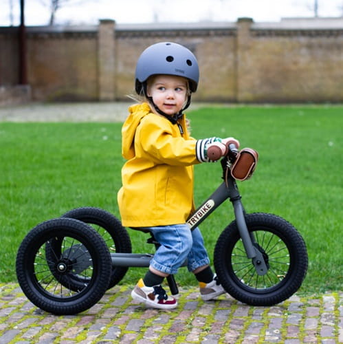 Rowerek trójkołowy biegowy 2w1 szary matowy Trybike