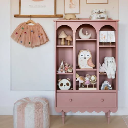 Regał Babushka różowy dziecięcy 4