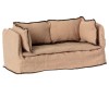 Maileg sofa kanapa lniana dla myszek i króliczków beżowa duża 2