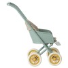 Maileg Wózek miętowy Stroller Micro Mint dla myszek  2