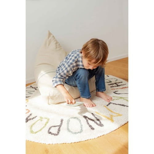 Dywan bawełniany ABC Kolory i Litery Ø120 cm Lorena Canals 4