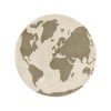 Dywan Bawełniany RugCycled Mapa Świata, Ø 120 cm Lorena Canals