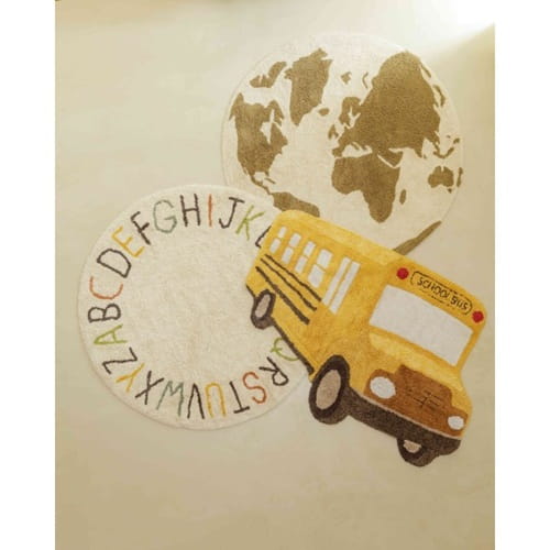 Dywan Bawełniany RugCycled Mapa Świata, Ø 120 cm Lorena Canals 4