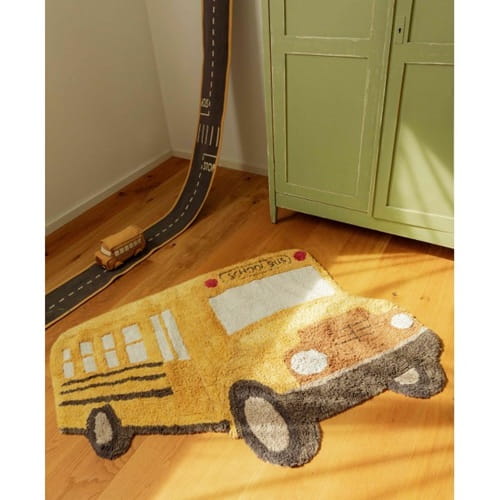 Dywan bawełniany Autobus Szkolny do prania w pralce Lorena Canals 3