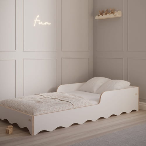 Łóżko dla dzieci Wave 3 z barierką